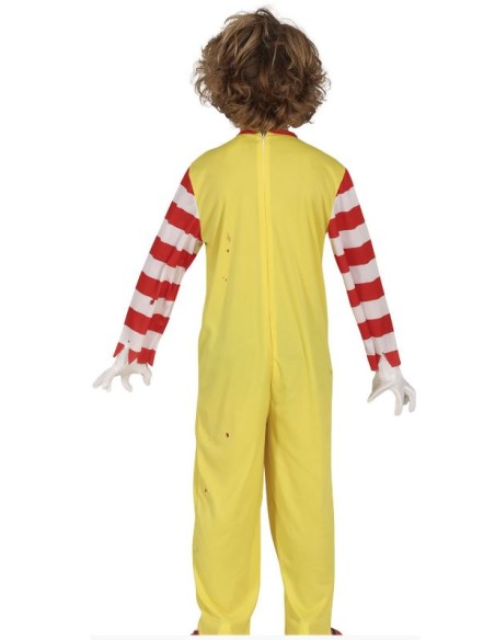 DISFRAZ PAYASO ASESINO BURGUER NIÑO