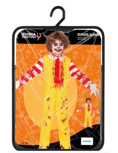 DISFRAZ PAYASO ASESINO BURGUER NIÑO