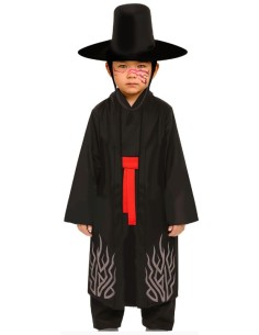 DISFRAZ BLACK DEMON K-POP SAJA BOYS INFANTIL