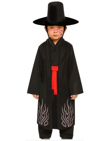 DISFRAZ BLACK DEMON K-POP SAJA BOYS INFANTIL
