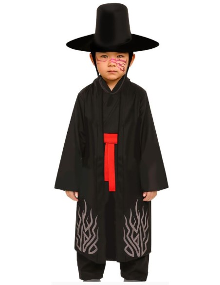 DISFRAZ BLACK DEMON K-POP SAJA BOYS INFANTIL