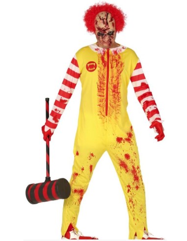 DISFRAZ PAYASO ASESINO BURGUER ADULTO