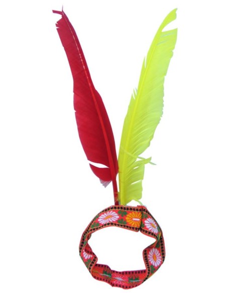 CINTA INDIO CON 2 PLUMAS