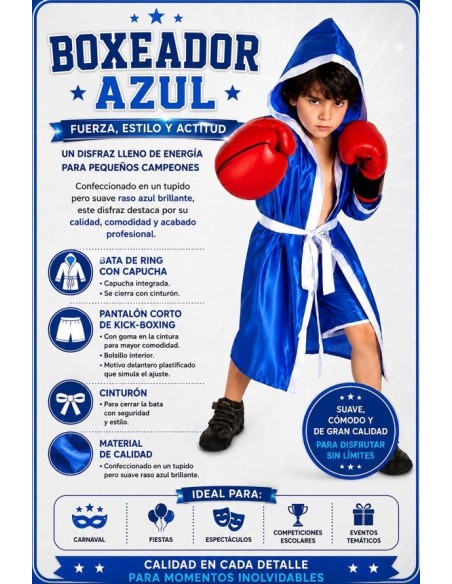 DISFRAZ DE BOXEADOR INFANTIL