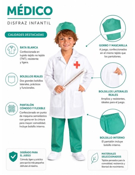 DISFRAZ DE DOCTOR INFANTIL