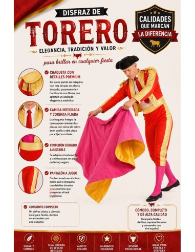 DISFRAZ DE TORERO ADULTO