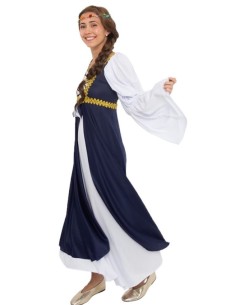 DISFRAZ LADY MEDIEVAL AZUL ADULTO 2