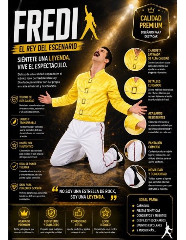 DISFRAZ DE FREDDIE MERCURY
