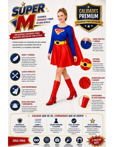 DISFRAZ DE SUPERHEROÍNA ADULTO