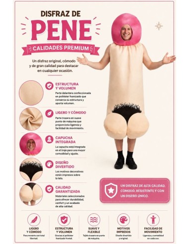 DISFRAZ DE PENE ADULTO