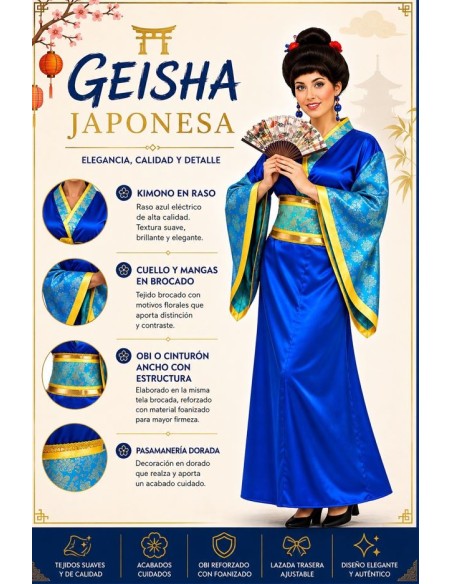DISFRAZ DE GEISHA ADULTO