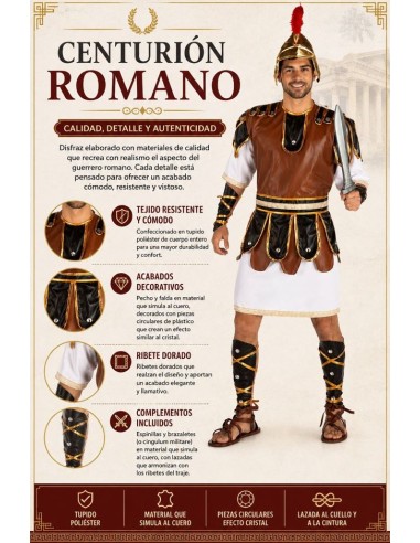 DISFRAZ DE ROMANO ADULTO