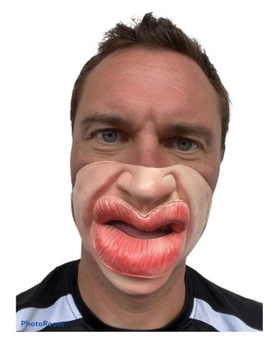 MEDIA MÁSCARA TROUT POUT ADULTO