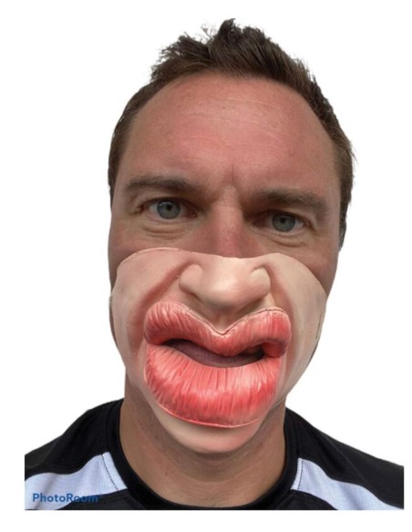 MEDIA MÁSCARA TROUT POUT ADULTO