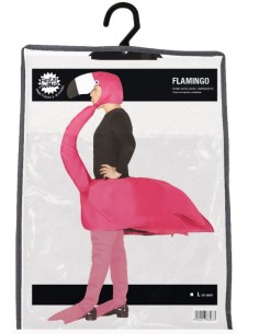 DISFRAZ DE AVE FLAMENCO ADULTO 2