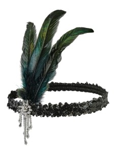 TOCADO CON PLUMAS CHARLESTÓN         