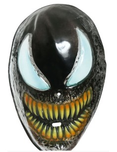 CARETA HÉROE NEGRA PVC 2