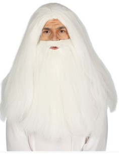 PELUCA Y BARBA BLANCA MAGO