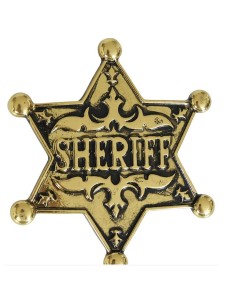 ESTRELLA DE SHERIFF METÁLICA