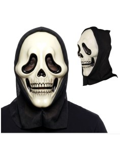 CARETA CALAVERA KILLER CON CAPUCHA, PVC