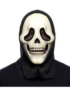 CARETA CALAVERA KILLER CON CAPUCHA, PVC 2