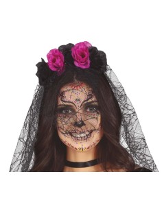 DIADEMA FLORES CON VELO