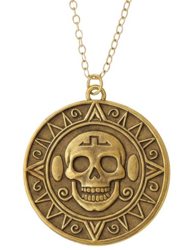 COLLAR CALAVERA PIRATA METAL