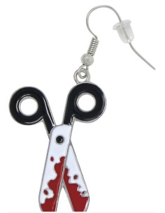PENDIENTES TIJERAS SANGRIENTAS 2