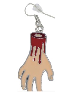 PENDIENTES MANOS SANGRIENTAS METAL 2