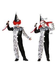 DISFRAZ PAYASO HALLOWEEN GRIS INFANTIL