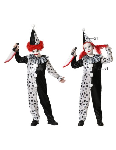 DISFRAZ PAYASO HALLOWEEN GRIS INFANTIL