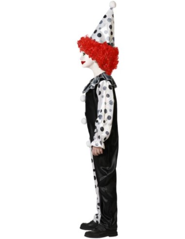 DISFRAZ PAYASO HALLOWEEN GRIS INFANTIL