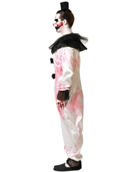 DISFRAZ PAYASO HALLOWEEN BLANCO ADULTO