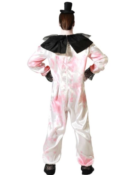 DISFRAZ PAYASO HALLOWEEN BLANCO ADULTO