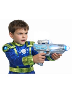 PISTOLA ESPACIAL CON LUZ Y SONIDO, 25 CM