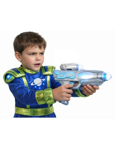 PISTOLA ESPACIAL CON LUZ Y SONIDO, 25 CM