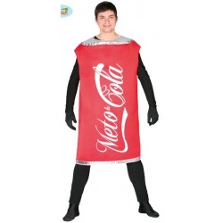 DISFRAZ DE METO LA COLA "COCACOLA" ADULTO