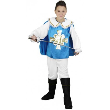 DISFRAZ DE MOSQUETERO AZUL INFANTIL
