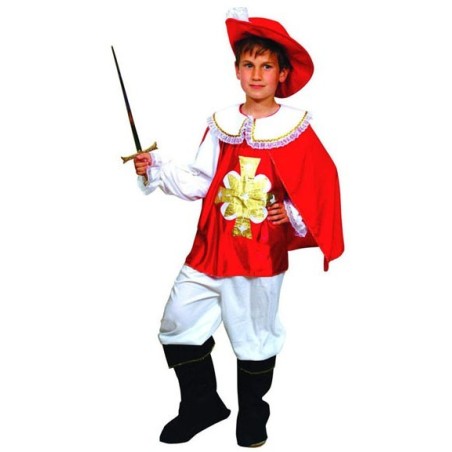 DISFRAZ DE MOSQUETERO ROJO INFANTIL
