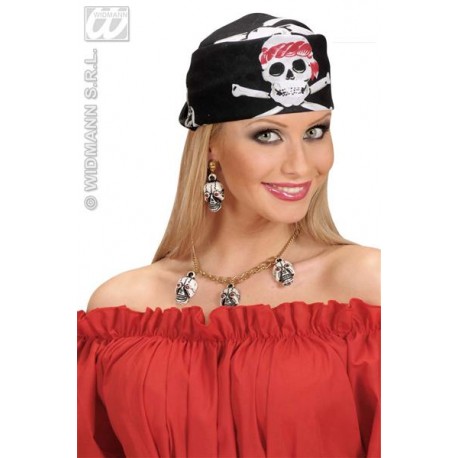 PAÑUELO PIRATA CON CALAVERA