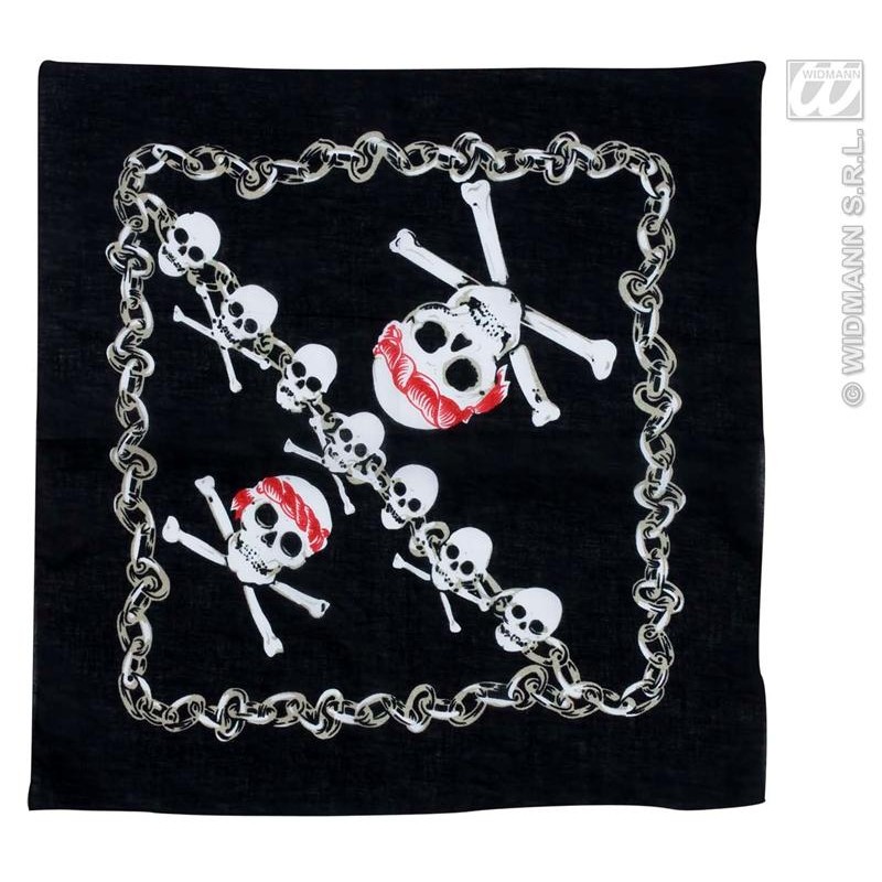 PAÑUELO PIRATA CON CALAVERA