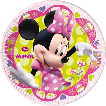 PLATOS MINNIE ROSA 23CM  