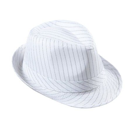 SOMBRERO BLANCO A RAYAS                           