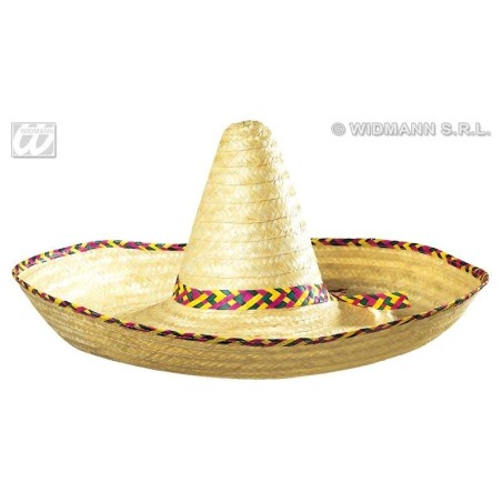 SOMBRERO MEJICANO PAJA 65 CM     