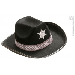 SOMBRERO SHERIFF NEGRO 