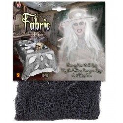 TEJIDO DECORATIVO TERROR NEGRO 