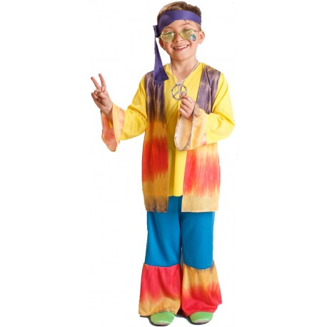 DISFRAZ DE HIPPIE NIÑO