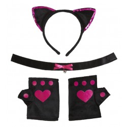 SET GATITA FUCSIA