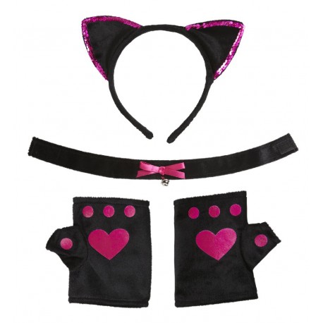 SET GATITA FUCSIA