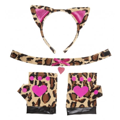 SET LEOPARDO ROSA